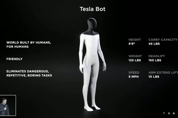 TESLA ANNONCE LE DÉVELOPPEMENT D’UN ROBOT HUMANOÏDE POUR DÉBARRASSER LES HUMAINS DES TRAVAUX DIFFICILES