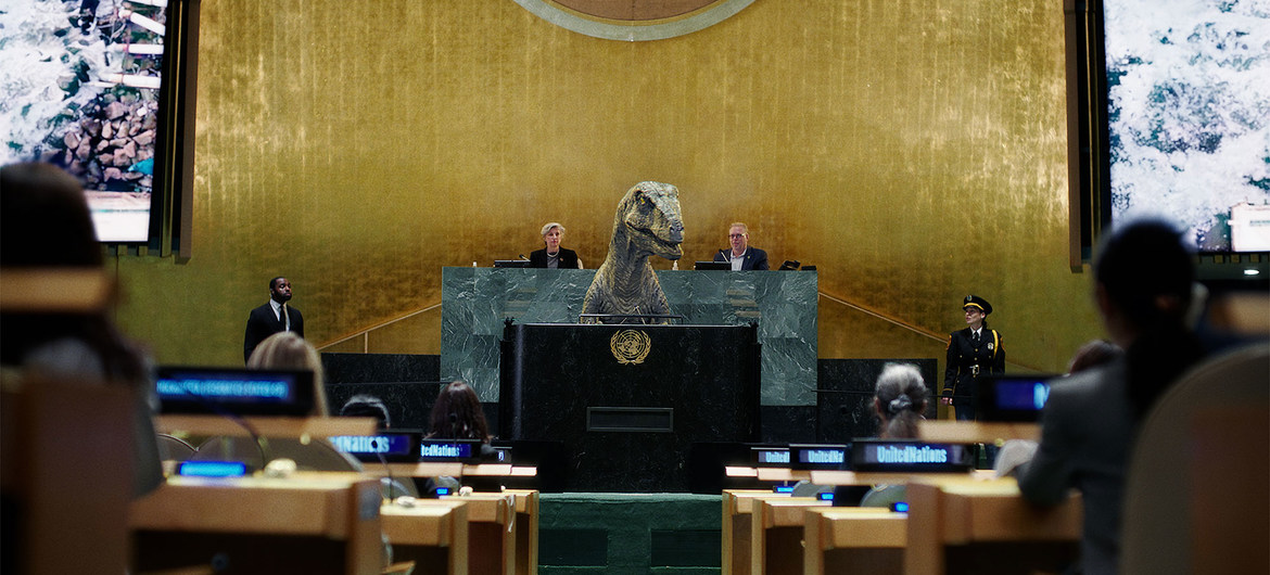 « Ne choisissez pas l’extinction », déclare un dinosaure aux dirigeants mondiaux