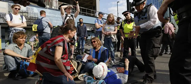 Londres perturbée par une importante manifestation d’Extinction Rebellion