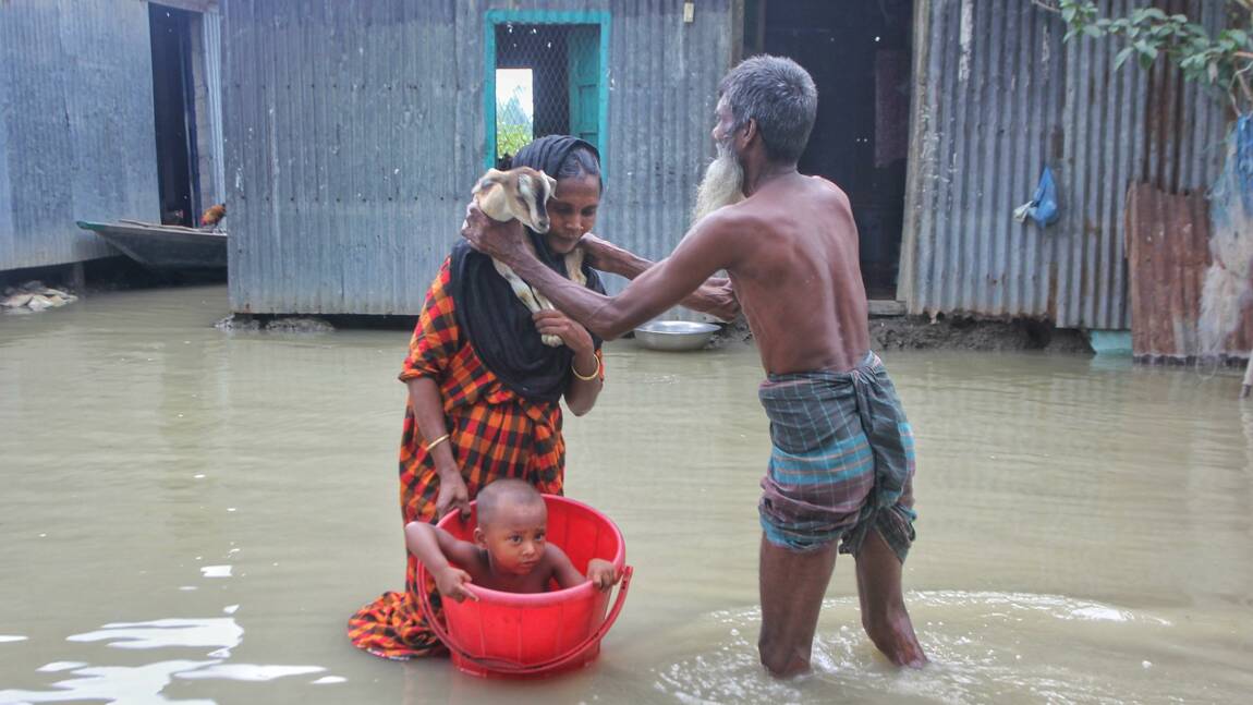 Inondations records au Bangladesh, 4 millions de personnes affectées selon l’Unicef